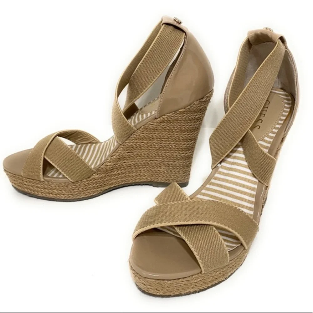 GUESS Penelope Espadrille Platform‎ Wedge Sandals
